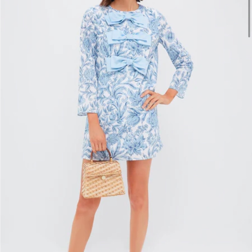 Tuckernuck Blue Chintz Clarice Bows Dress